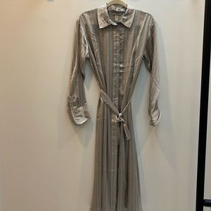 H&M shirt dress pinstripes medium